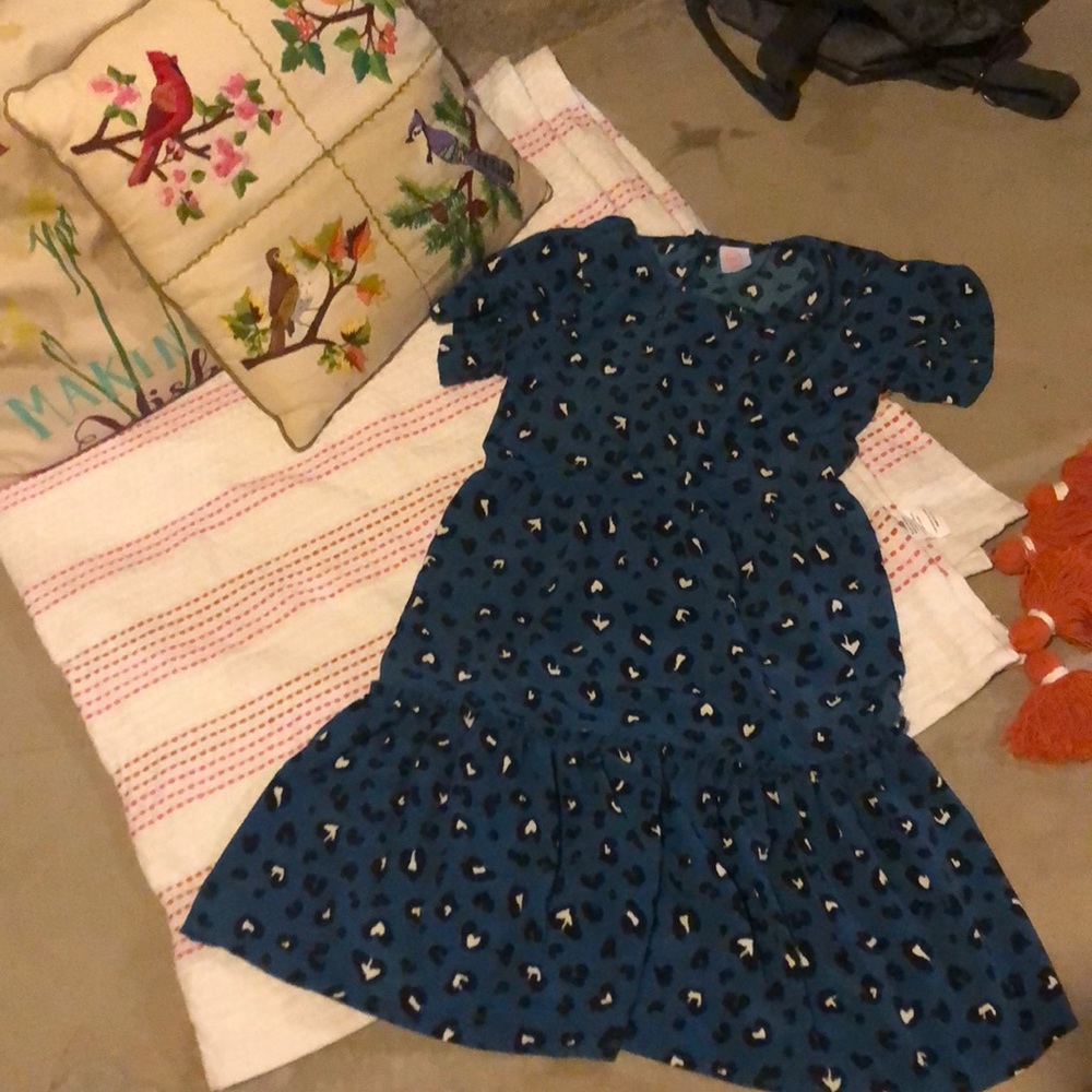 Blue Leopard Print